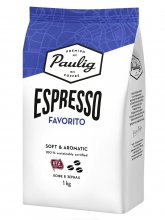 Кофе в зернах Paulig Espresso Favorito (Паулиг Эспрессо Фаворито)  1 кг, вакуумная упаковка