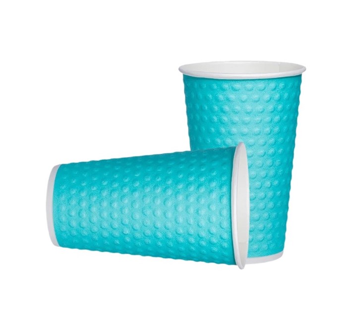 Стакан бумажный 2сл 400 (518) мл d=90мм для горячего Тиффани с конгревом Баблс (35 шт.уп/700 шт.кор) 038928