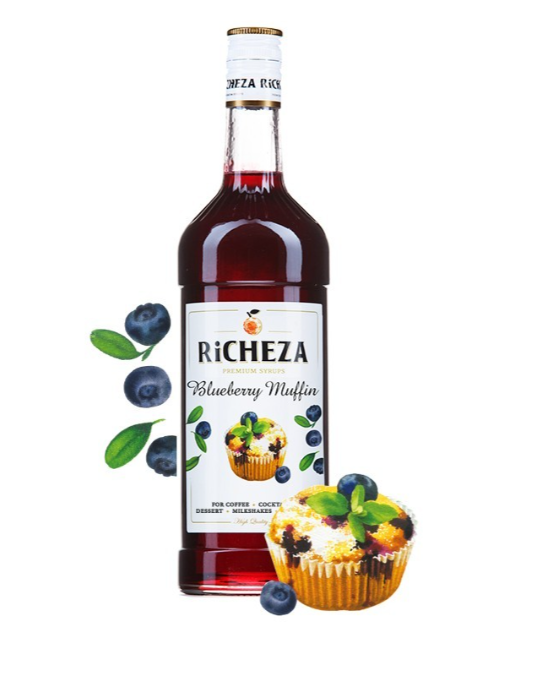 Сироп RiCHEZA (Ричеза) Черничный Маффин 1л 00352