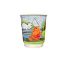 Стакан бумажный двухслойный Котики "Лето", 250 мл (25 шт в упак.) 003521